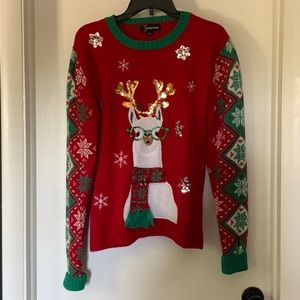 Ugly Christmas Sweater with Llama